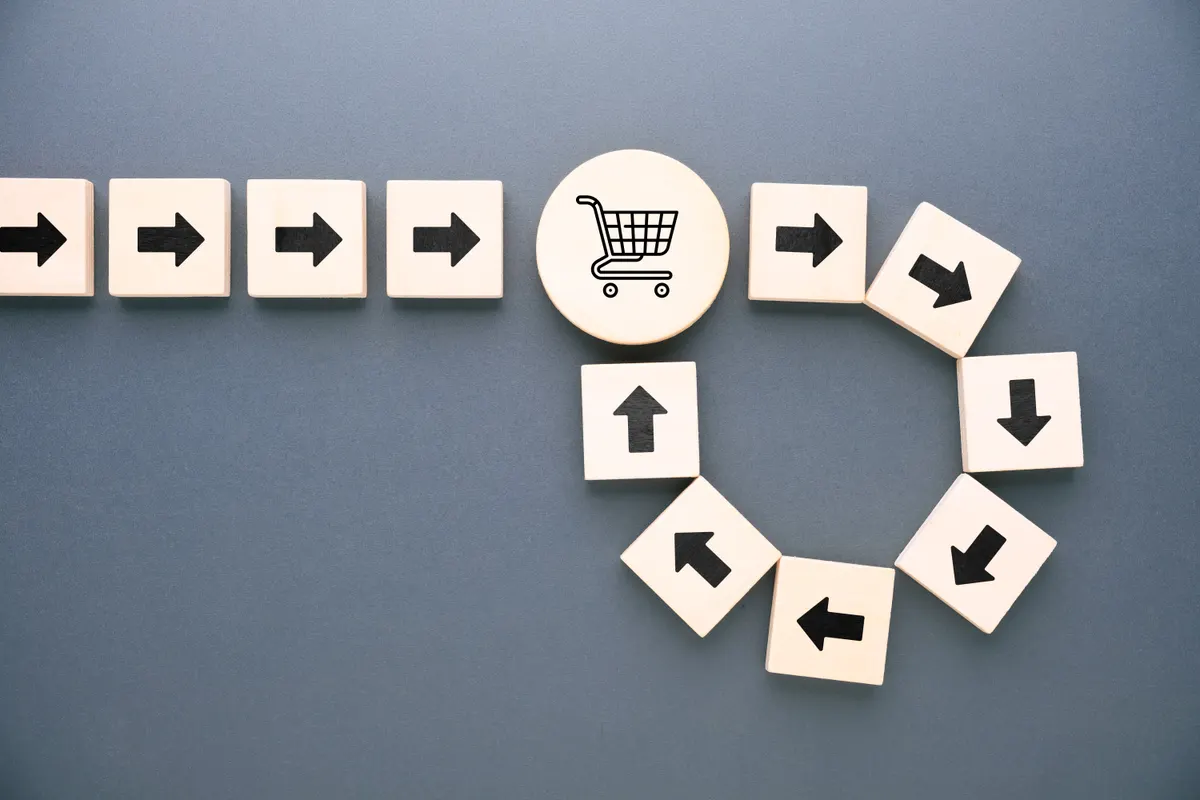 Repeat purchase and retention: customer retention and repeat purchase marketing strategy concept.