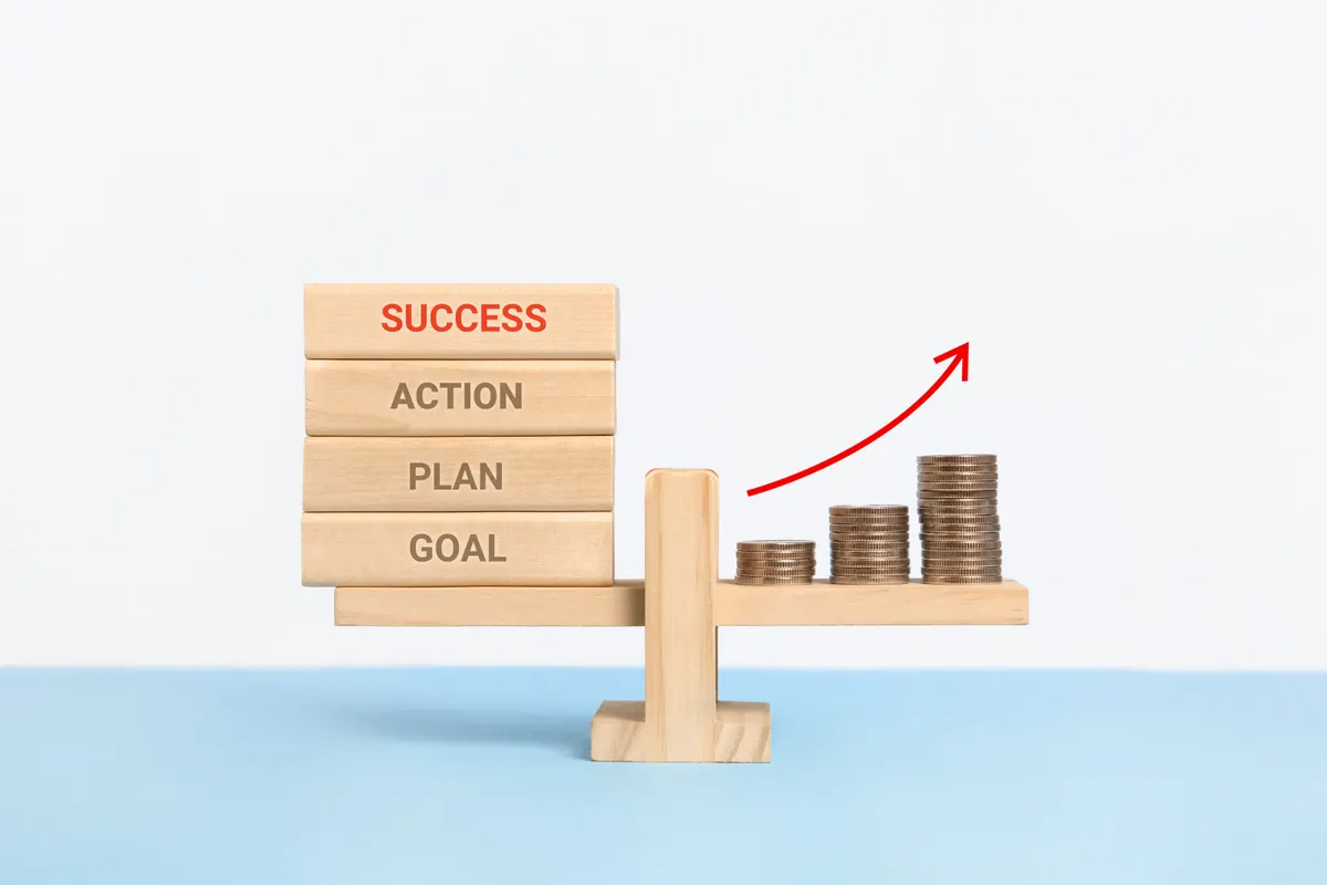 What a growth plan looks like for a $500k/month store: balance in form of progress in achieving success in business and finance.