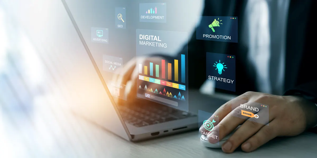 Promotional product marketing agency: digital Marketing development and goals strategy.Attract organic traffic for big sales.Digital marketing for promotion of products with social media, email, website and channel search engine.