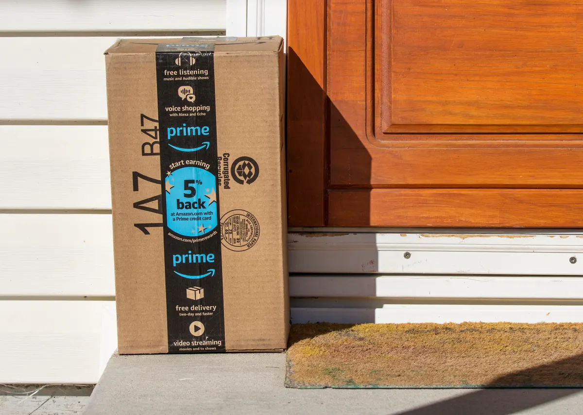 Amazon brand marketing agency: package that was just delivered.